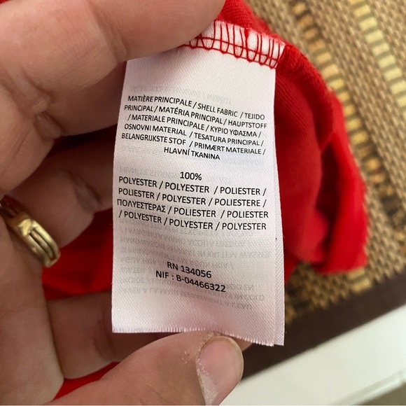 Coline Fine Velvet Dress XXL Red Embroidered Bohemian Draped Neckline Feminine - Picture 9 of 11